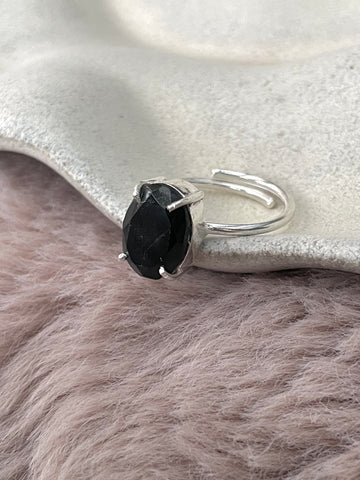 Black Tourmaline Ring