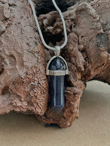 Blue Sun Sitara Pencil Pendant