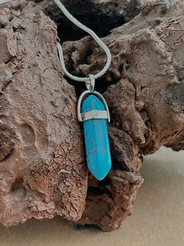 Turquoise Pencil Pendant