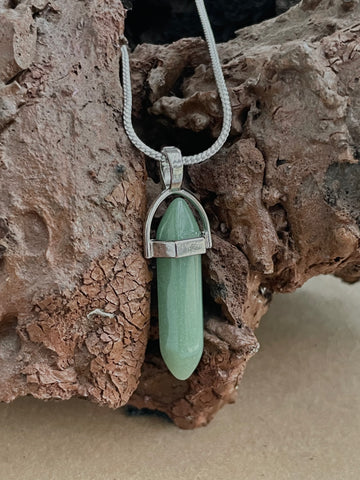 Green Aventurine Pencil Pendant