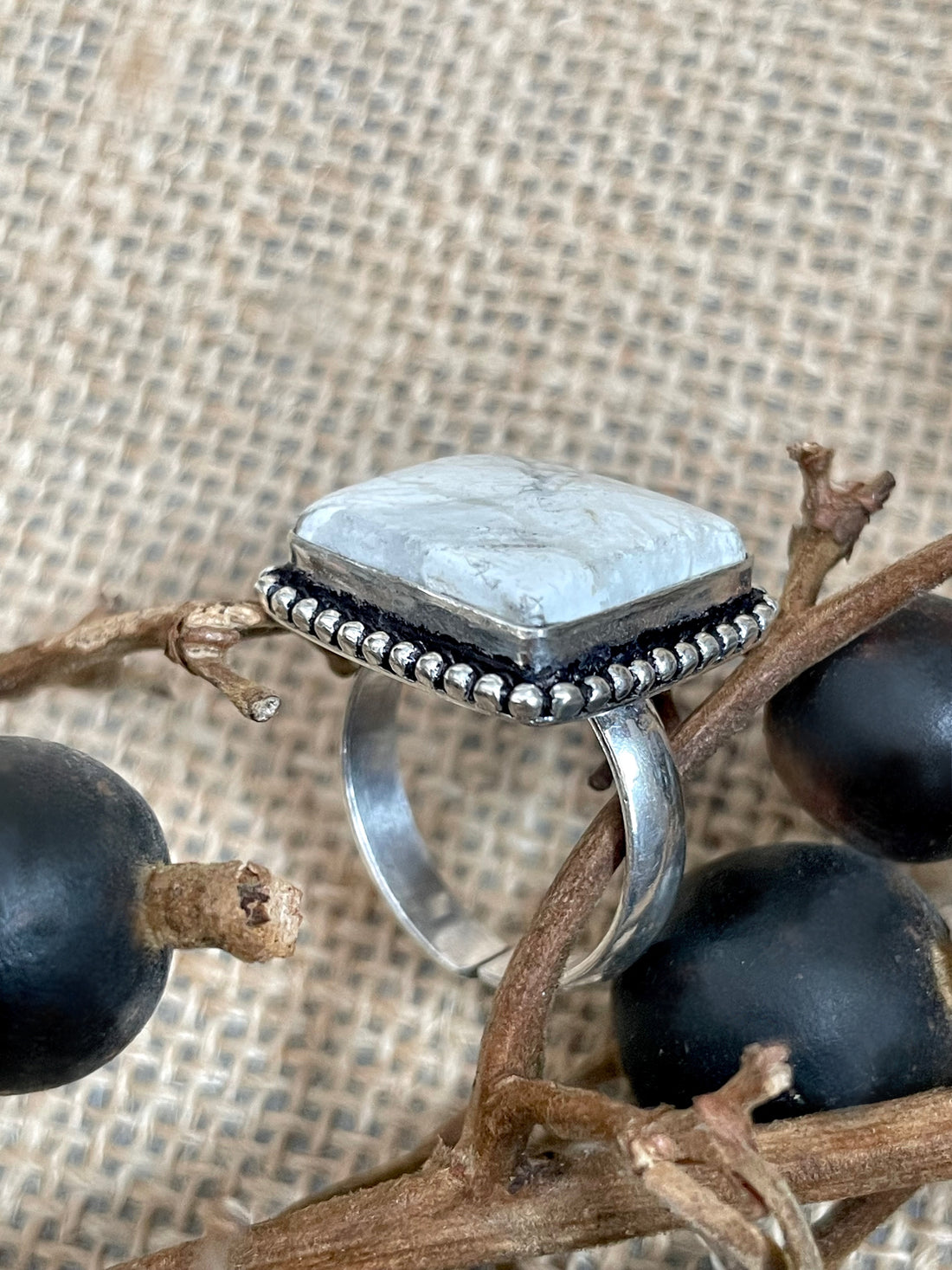 Howlite Ring