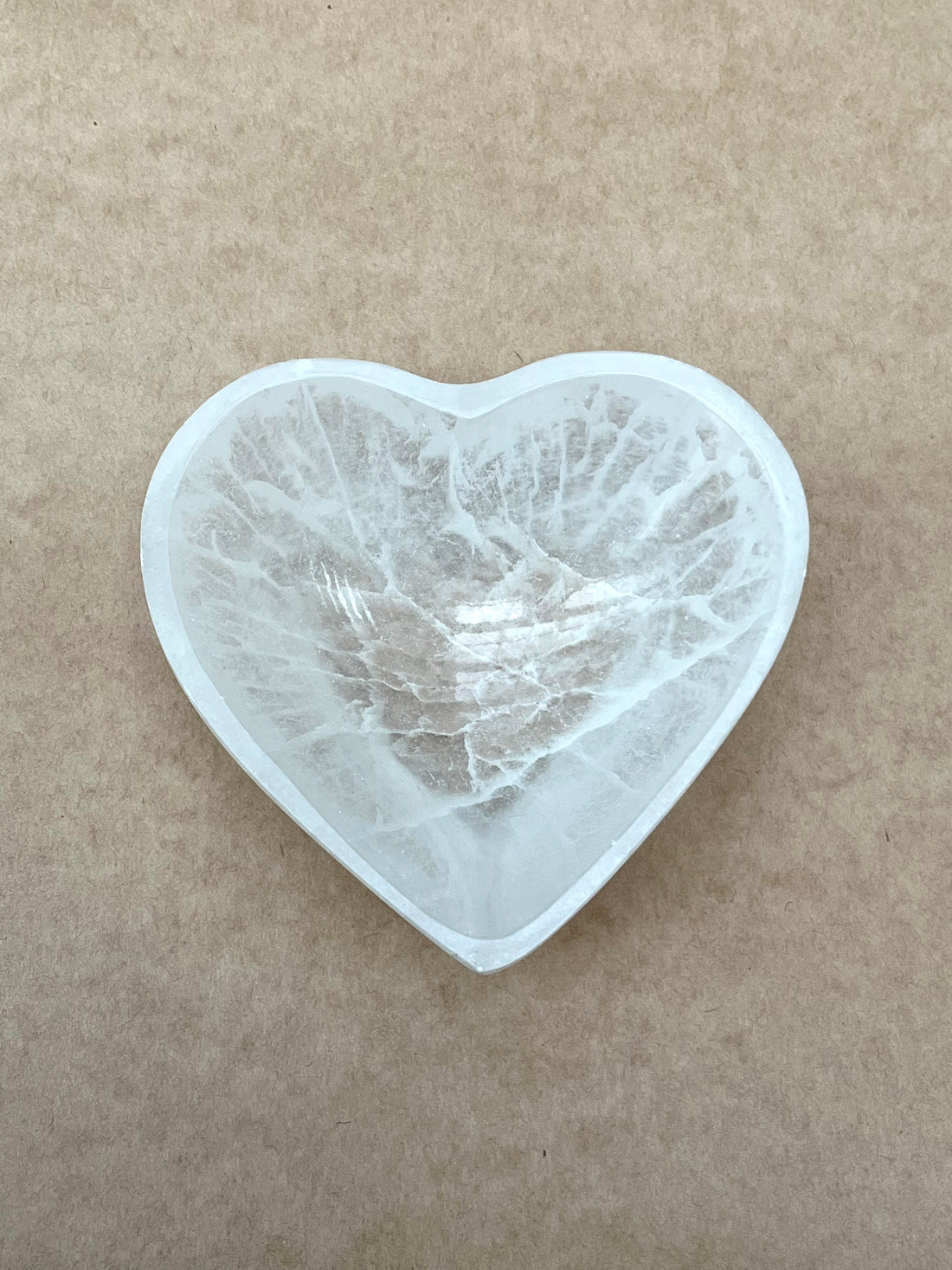 Heart Selenite Bowl 5"