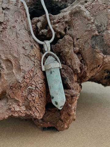 Kiwi Jasper Pencil Pendant