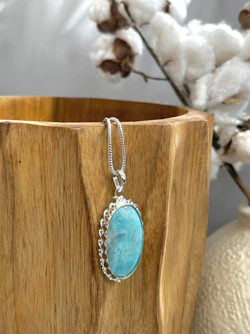 Larimar Oval Pendant