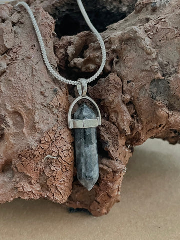 Larvikite Pencil Pendant