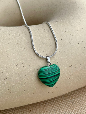 Malachite Heart Pendant