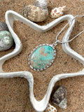 Peruvian Turquoise Oval Pendant