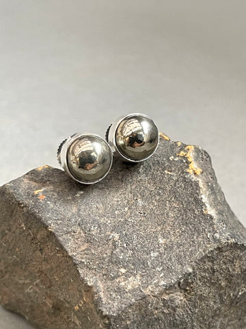 Indian Pyrite Stud Earrings
