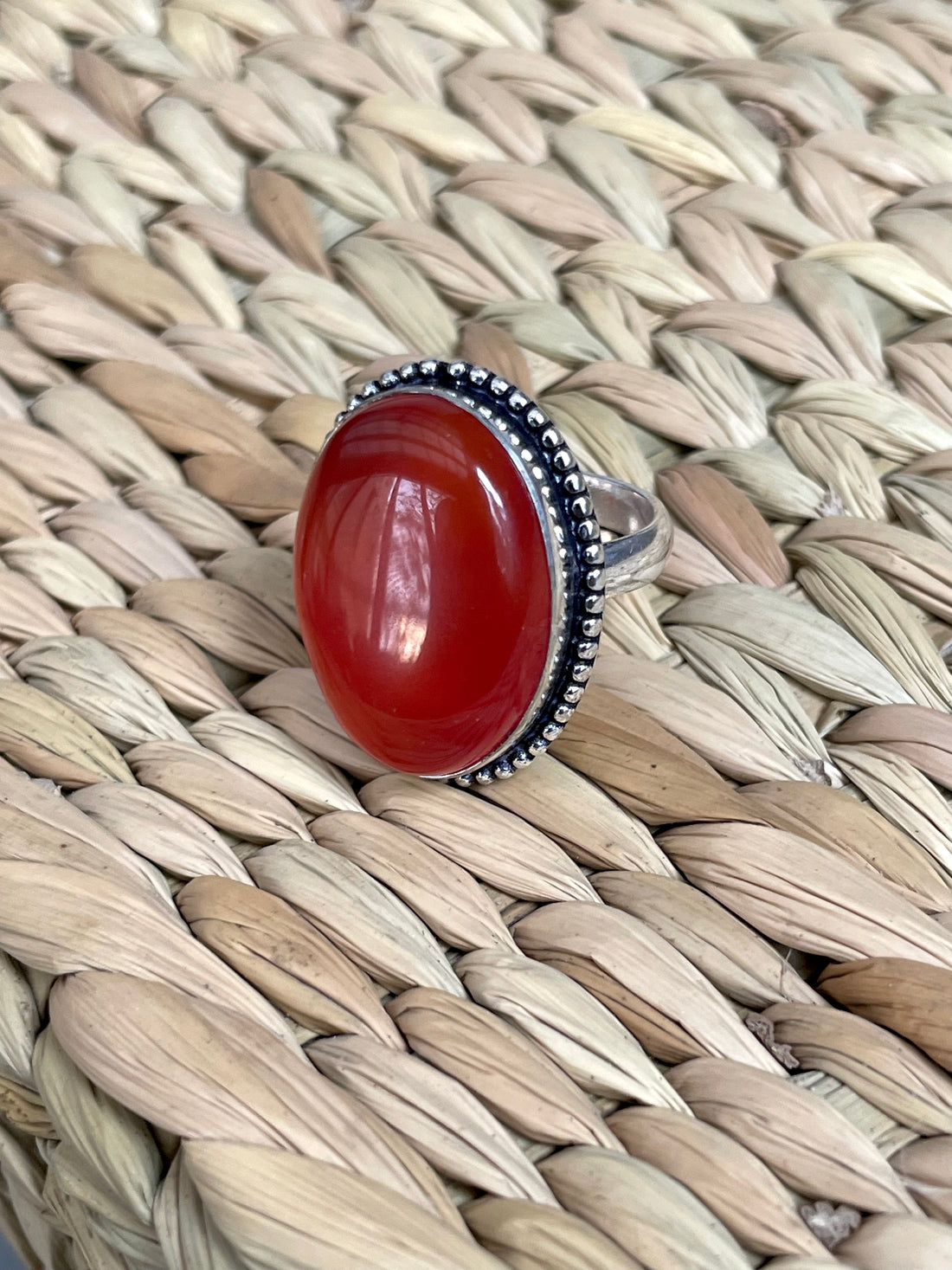 Red Carnelian Ring