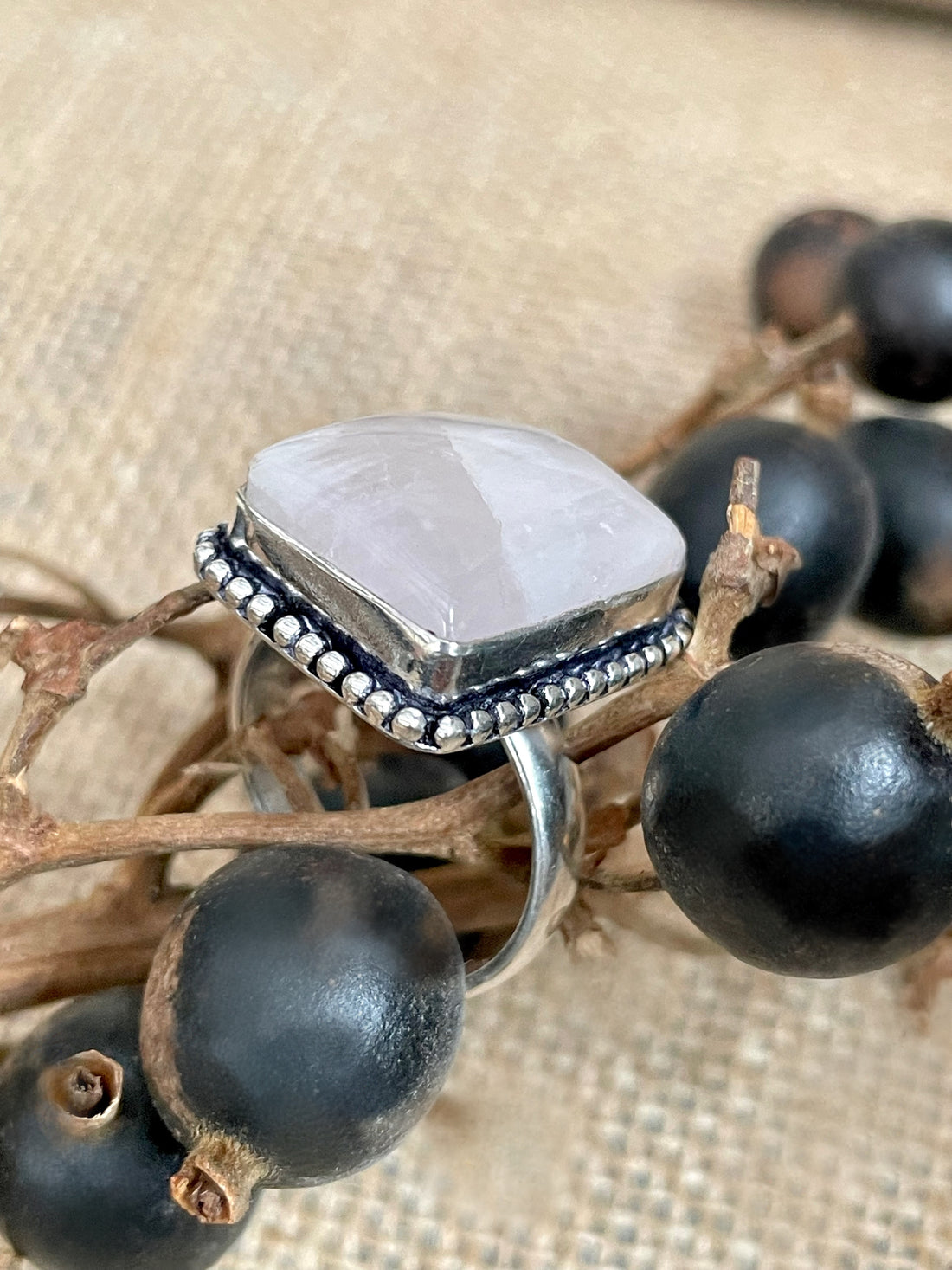 Rose Quartz Ring
