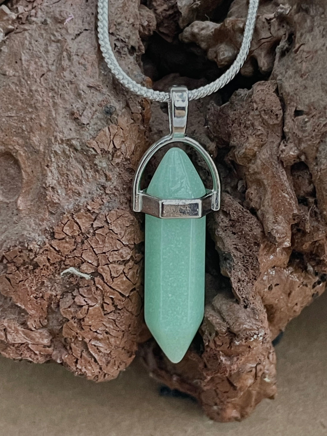 Amazonite Pencil Pendant