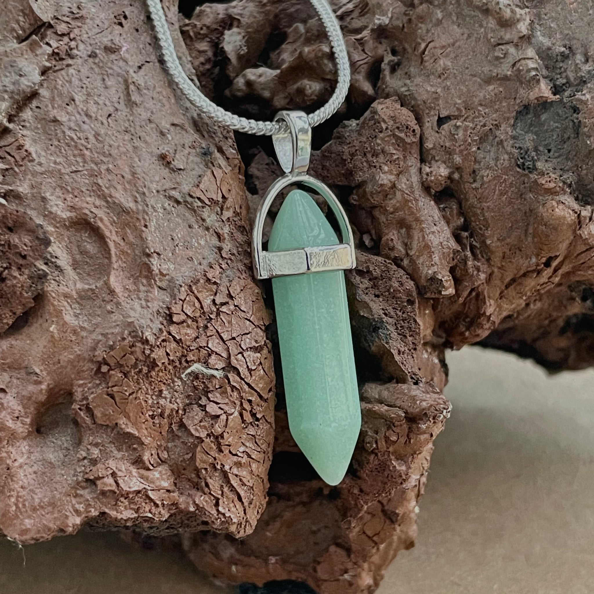 Amazonite Pencil Pendant