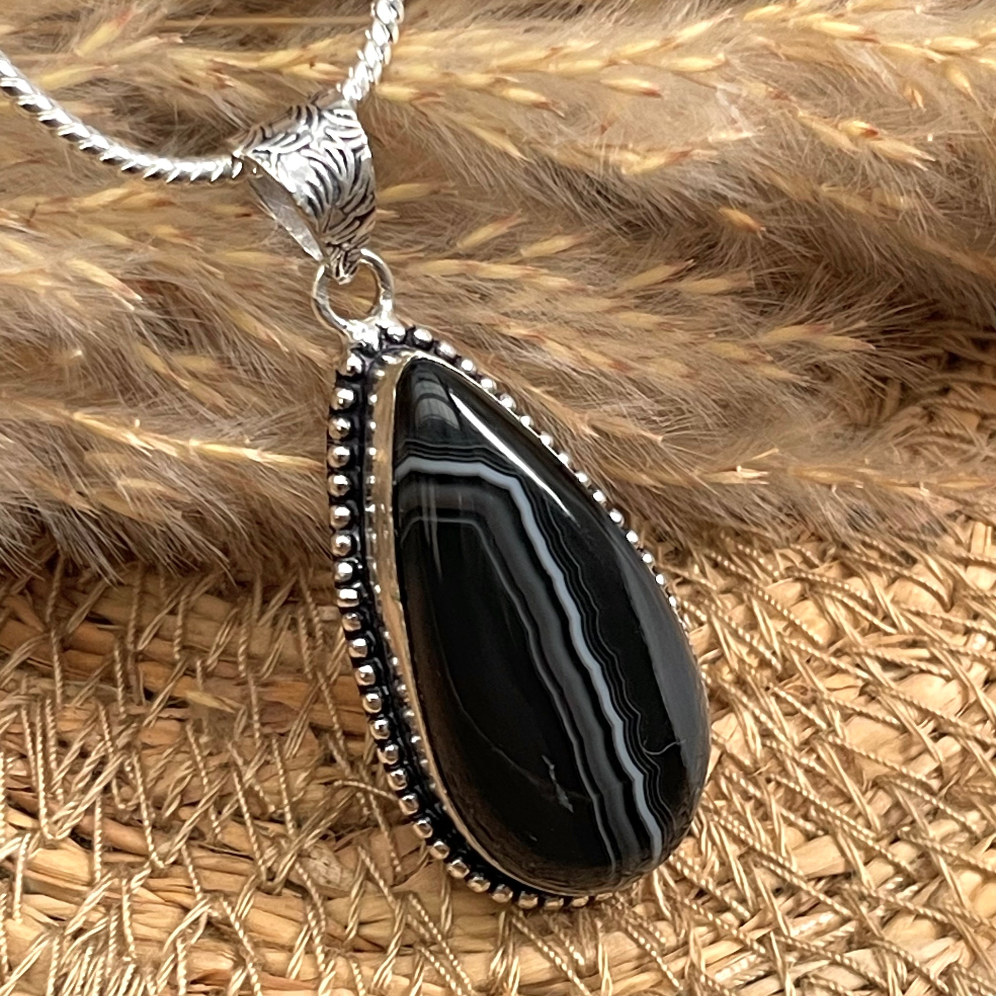 Black Sulemani Pendant