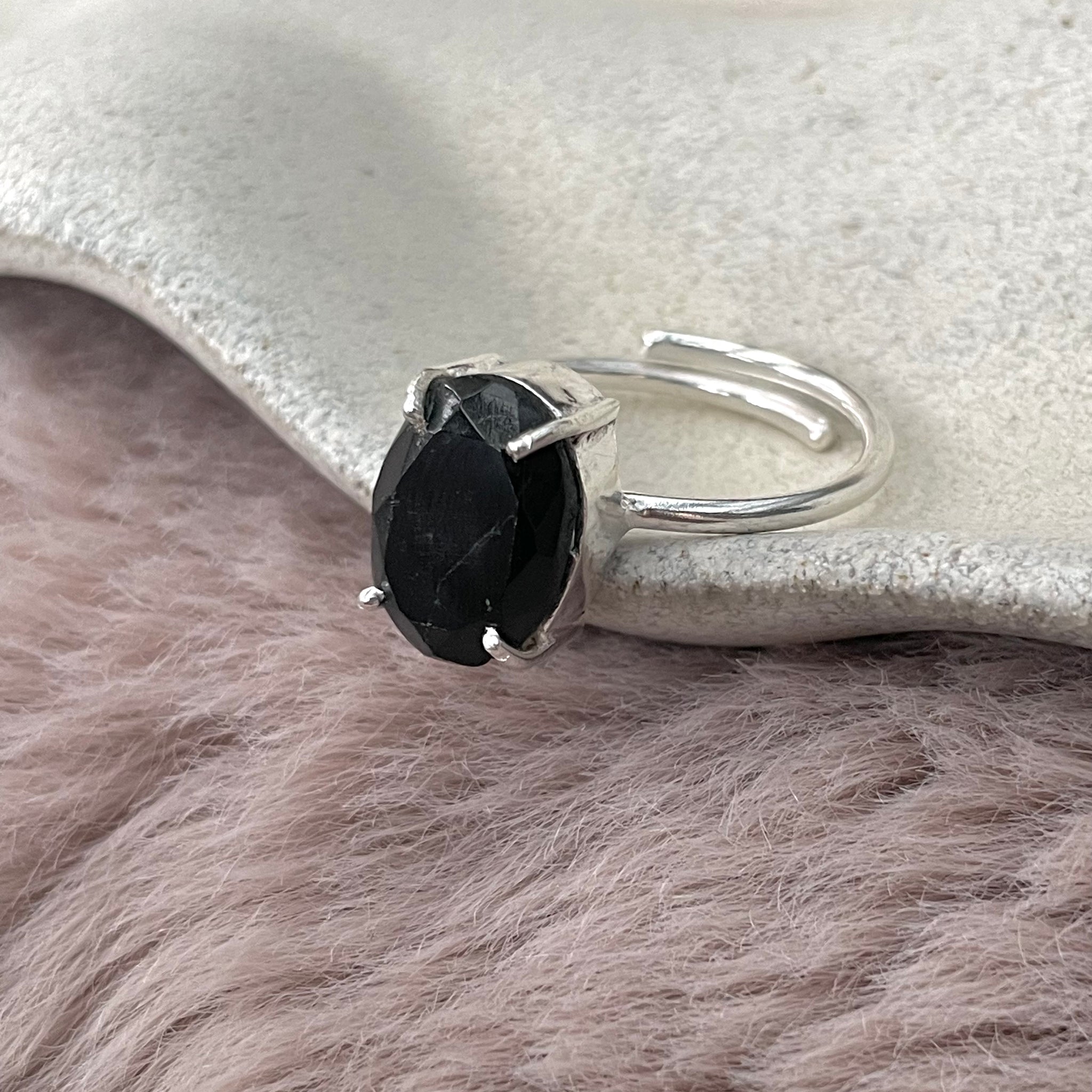 Black Tourmaline Ring