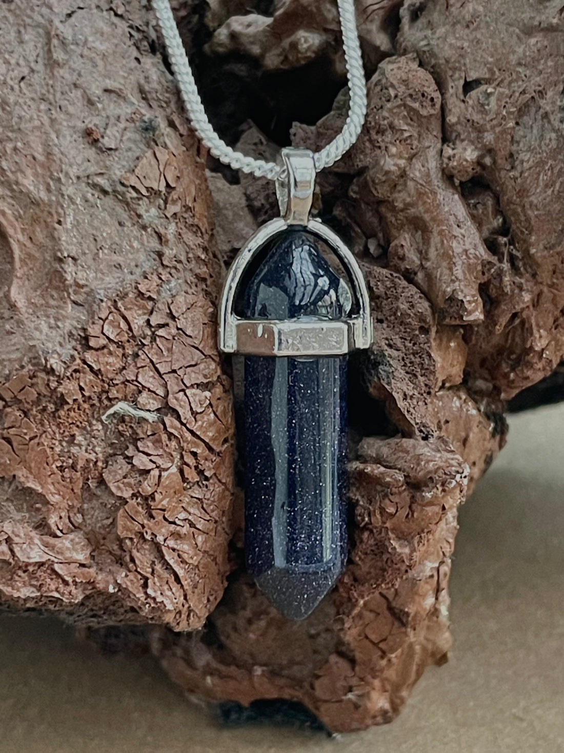 Blue Sun Sitara Pencil Pendant