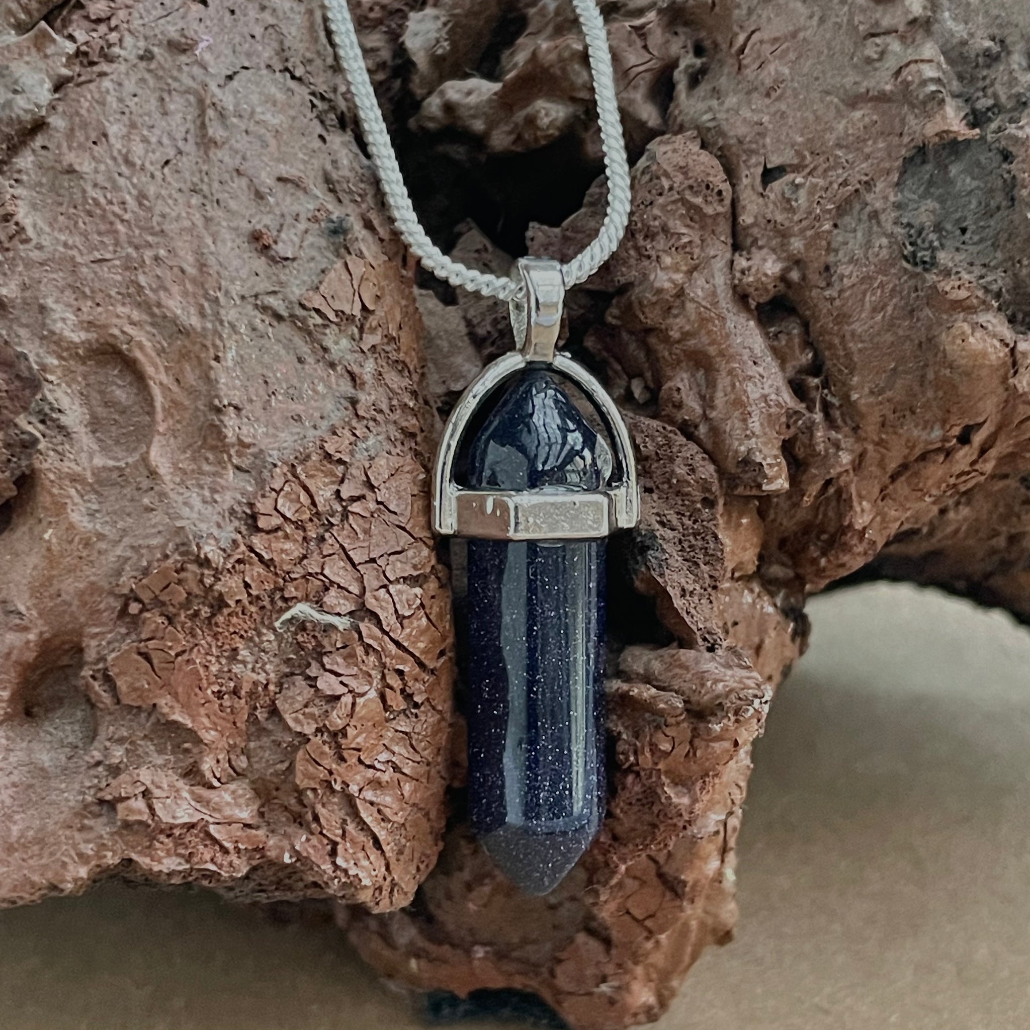 Blue Sun Sitara Pencil Pendant