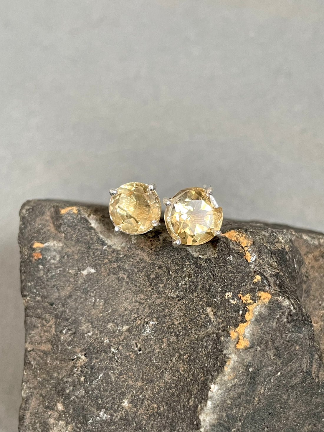 Citrine Stud Earrings