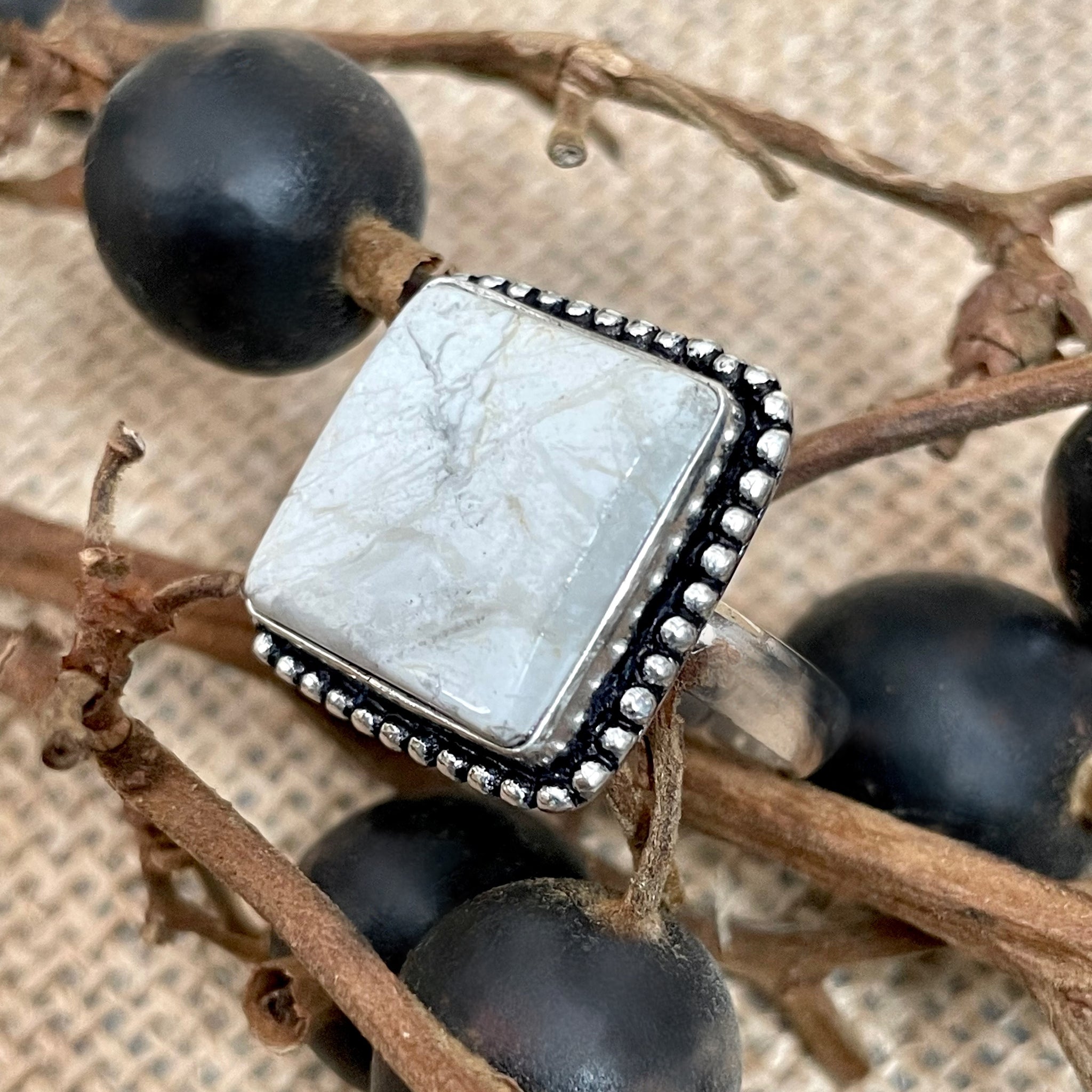 Howlite Ring