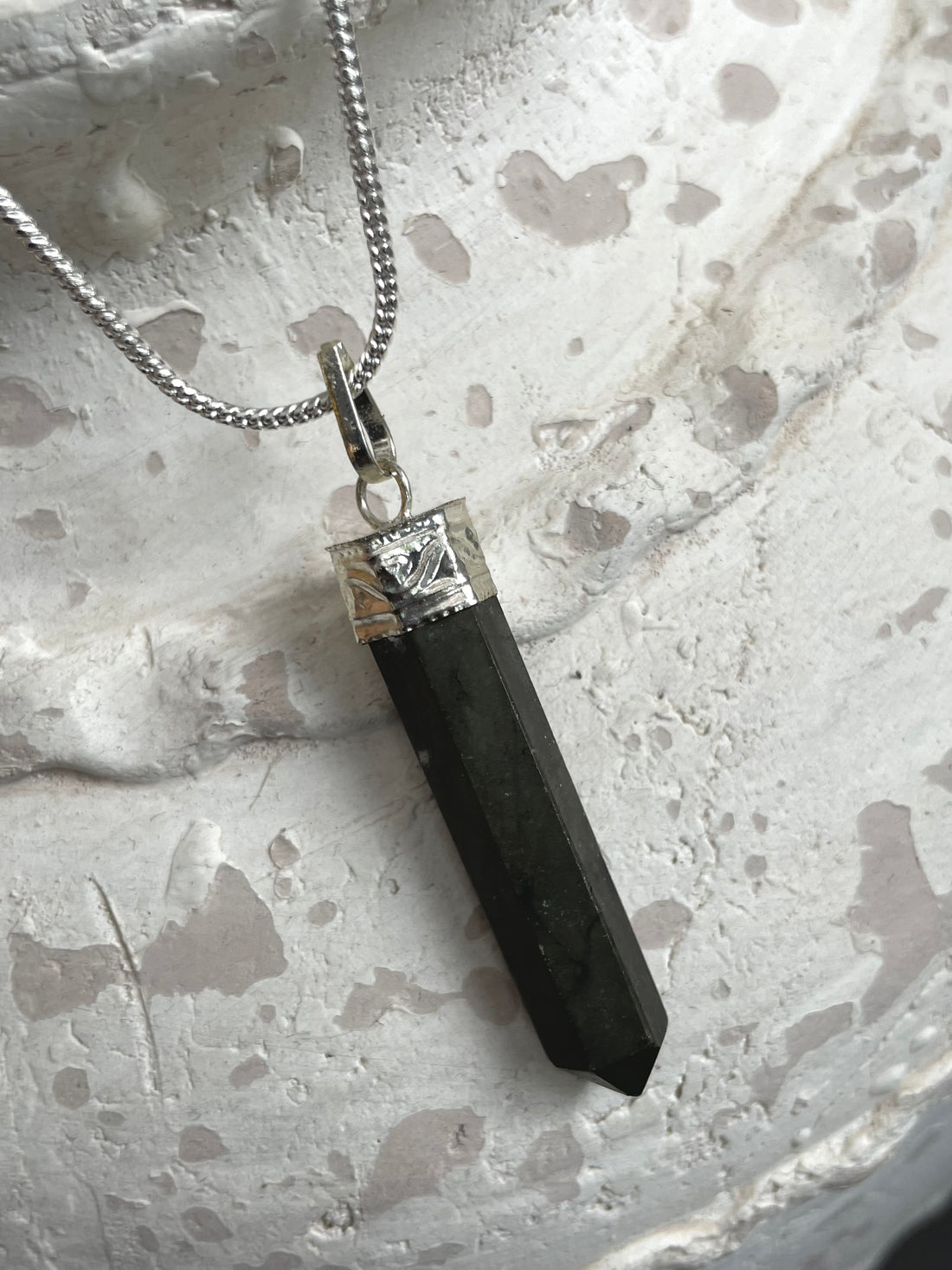 Pyrite Pencil Pendant