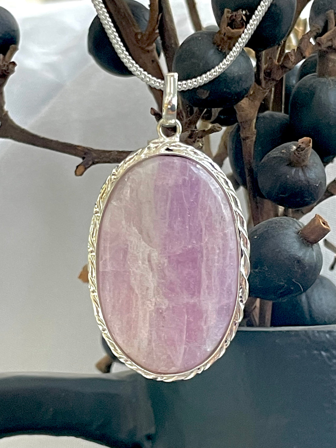 Kunzite Oval Pendant