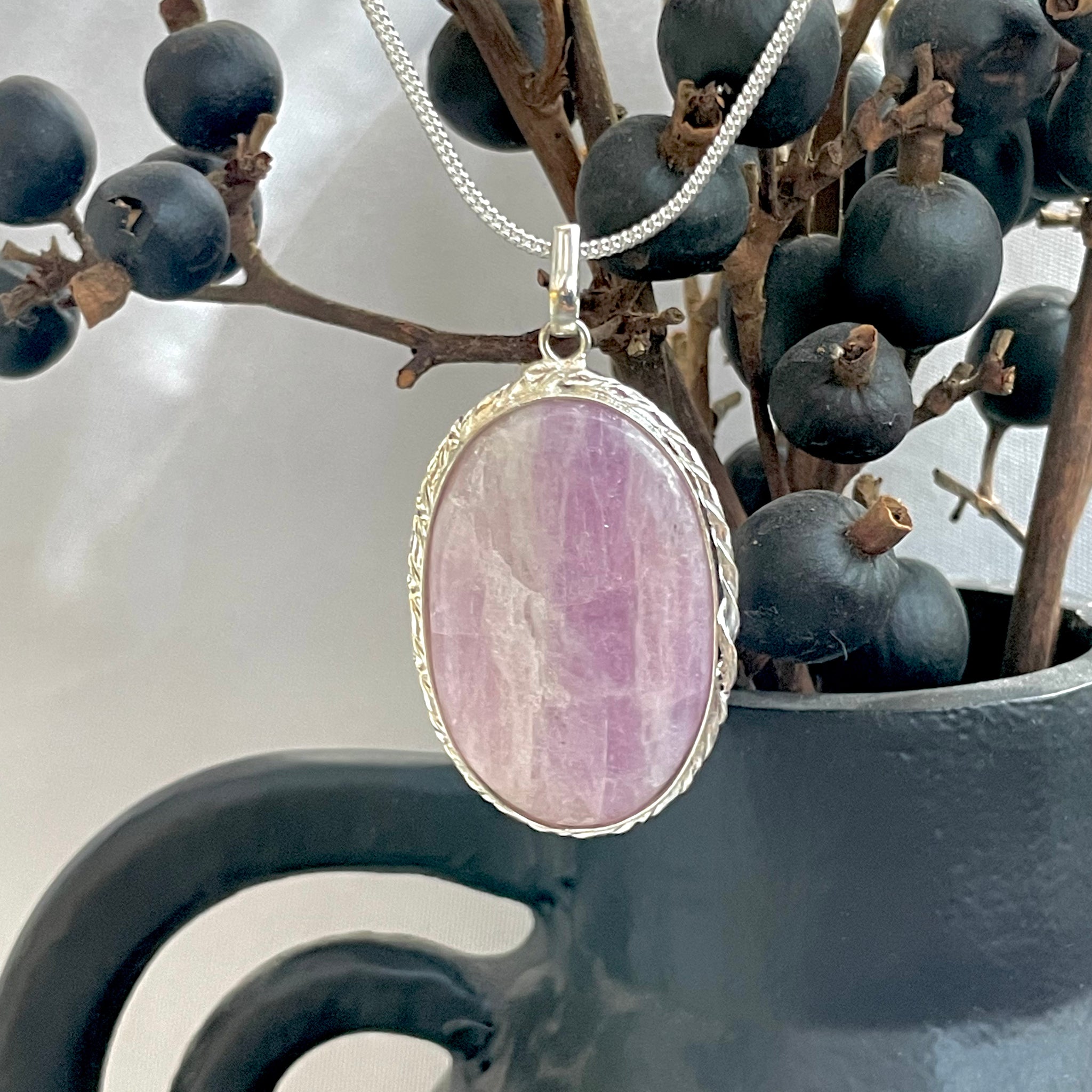 Kunzite Oval Pendant