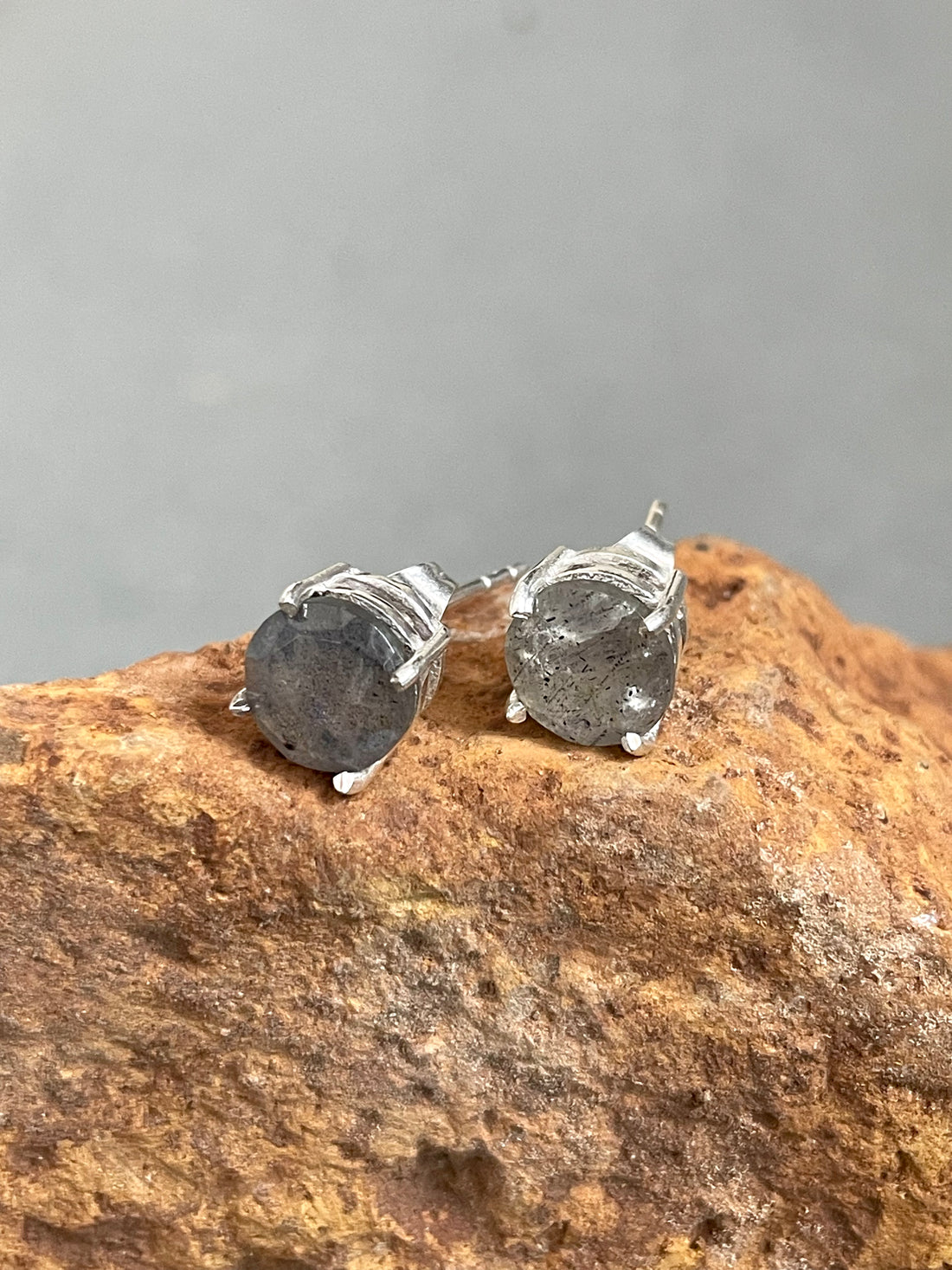 Labradorite Stud Earrings