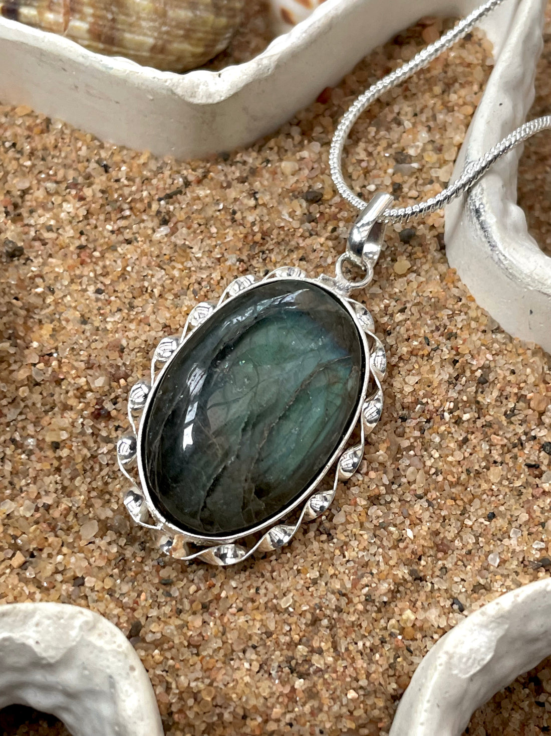 Labradorite Oval Pendant