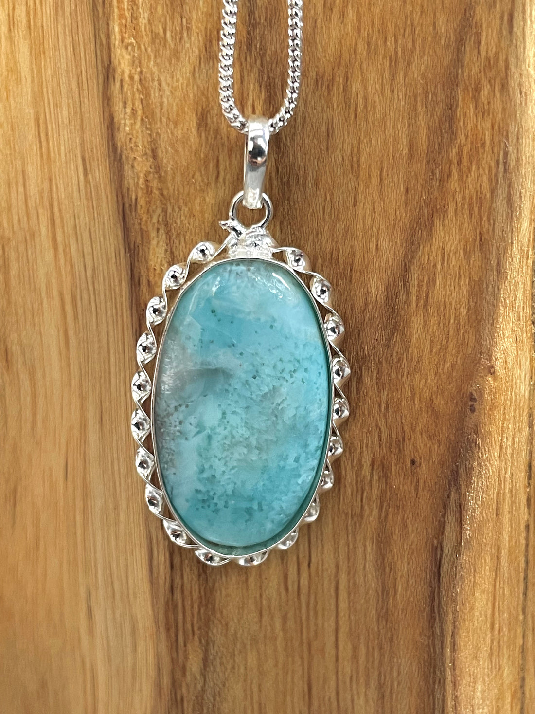 Larimar Oval Pendant