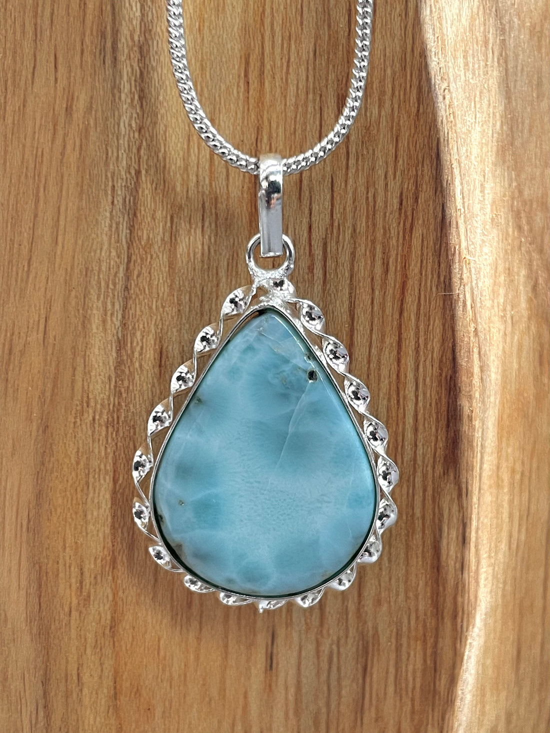 Larimar Pear Pendant