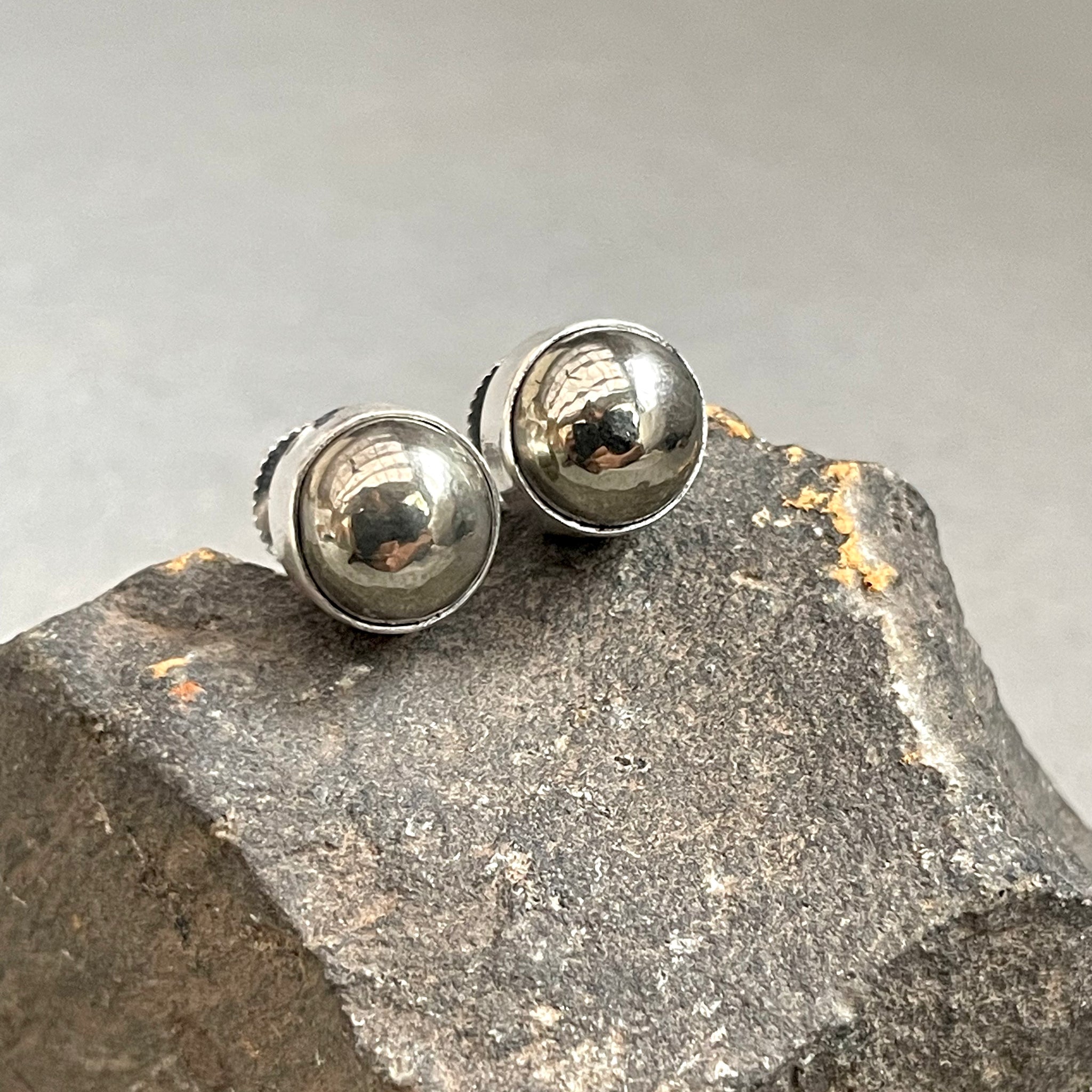 Indian Pyrite Stud Earrings