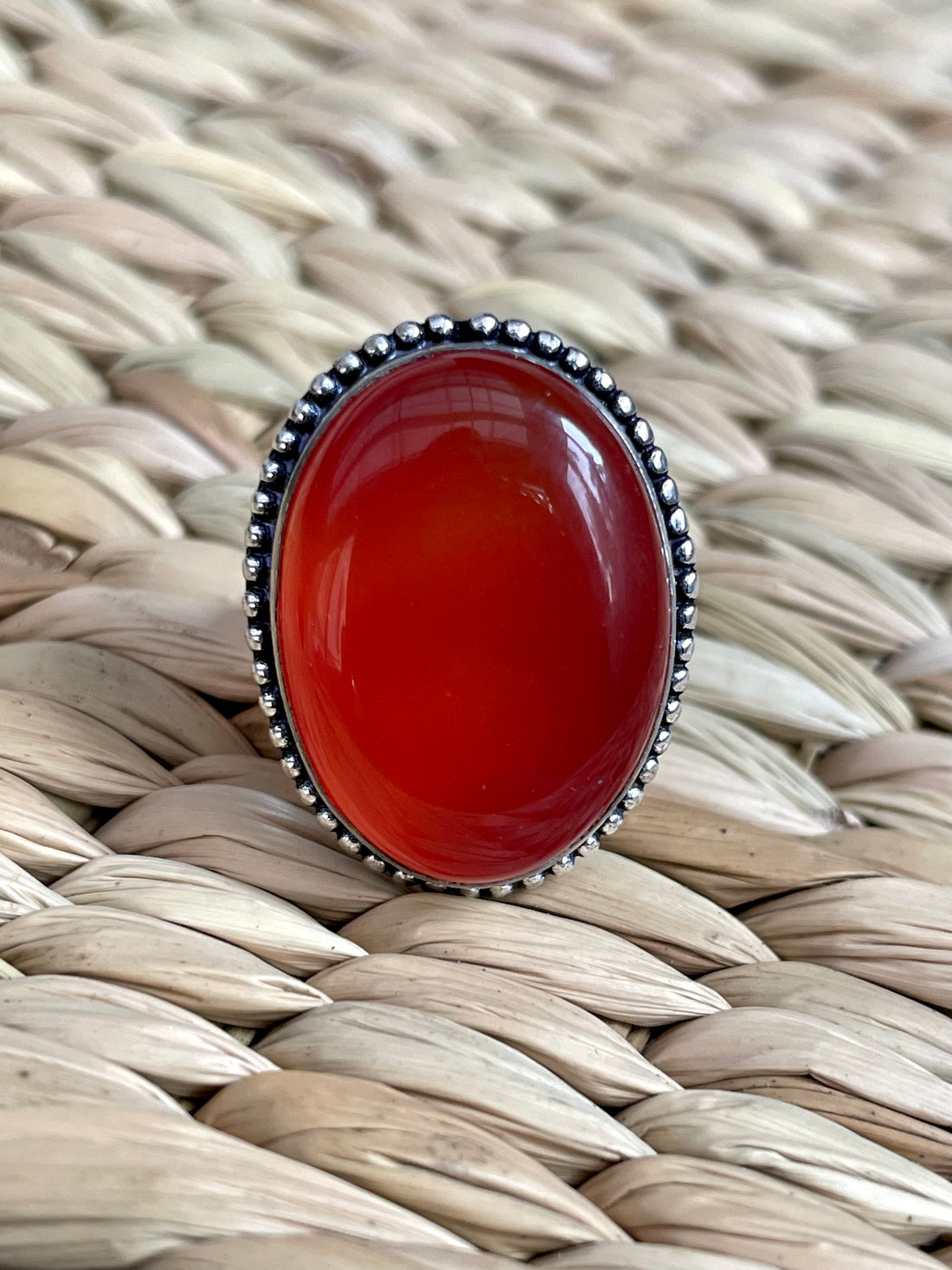 Red Carnelian Ring