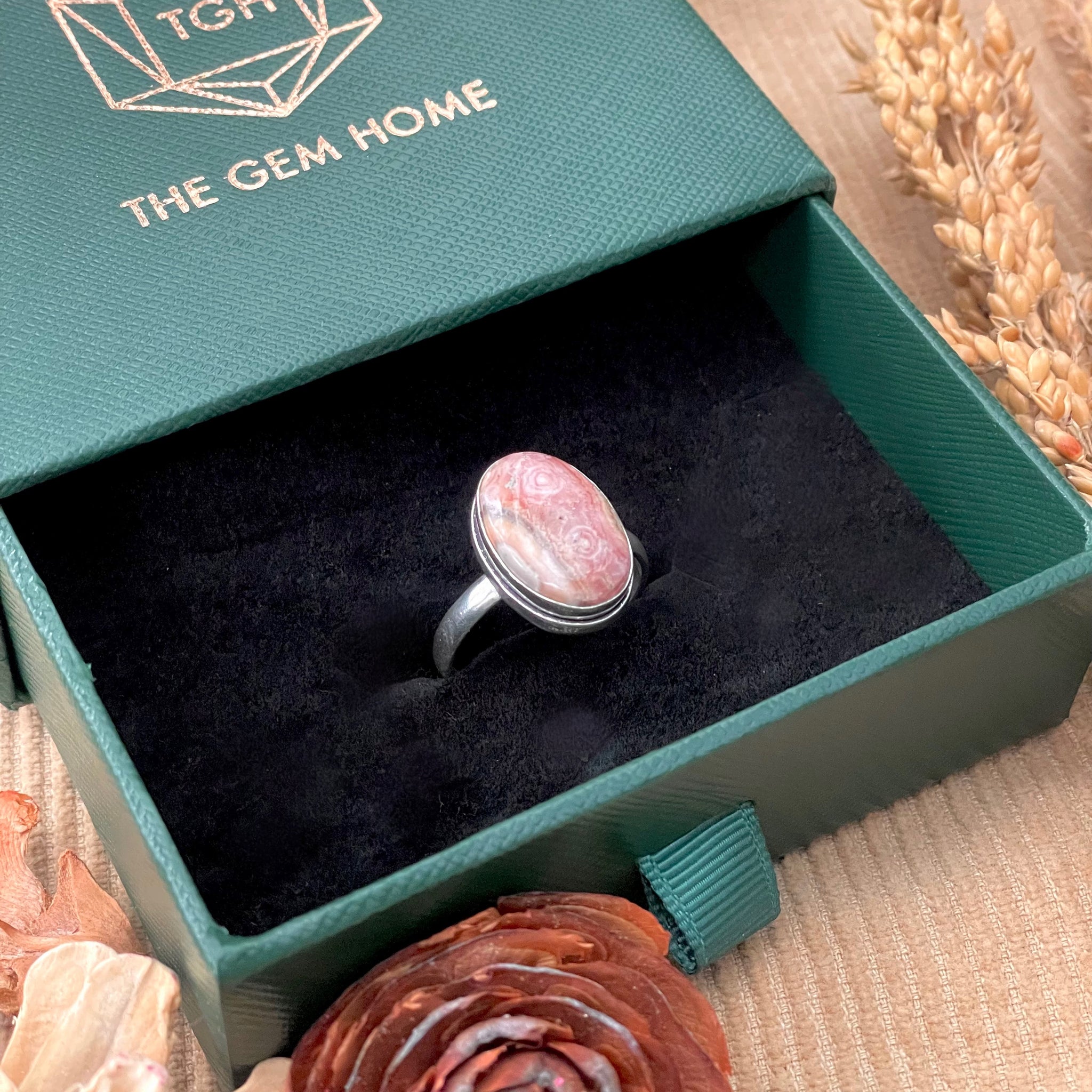 Rohdocrosite Ring