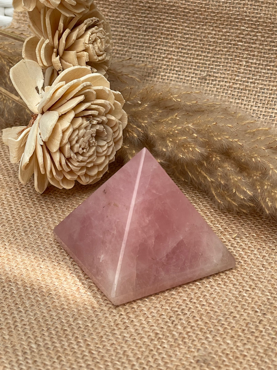 Rose Quartz Pyramid