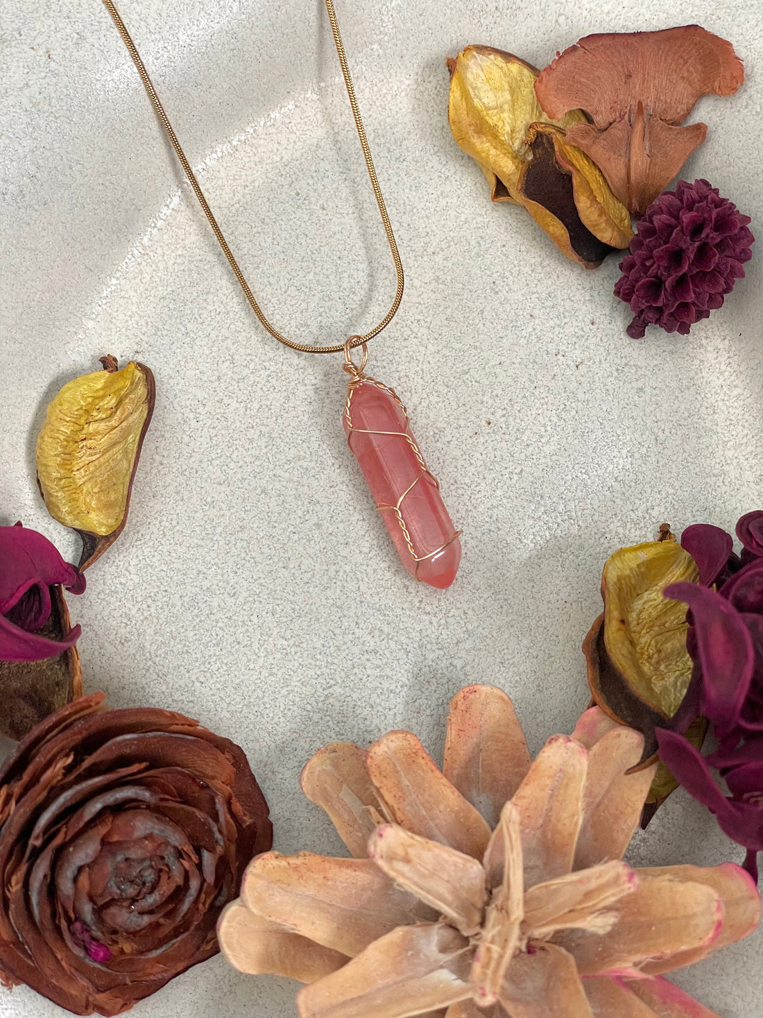 Watermelon Quartz Pendant